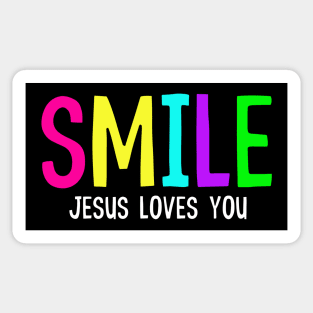 Smile Jesus Loves You Sticker